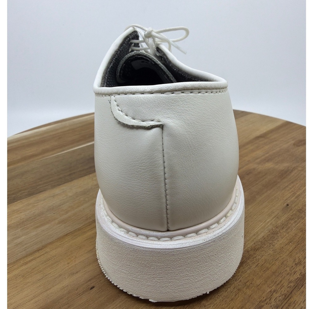 Bates Lites Leather Oxford Shoes Mens 8 D White Excellent‎ Military Dress 00131 - Picture 12 of 16